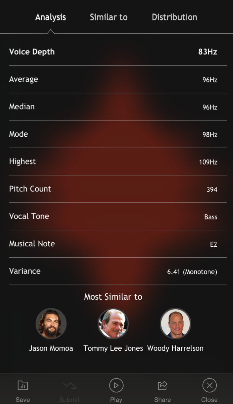 Vocular App - How Deep is Your Voice?